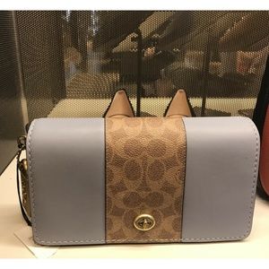 Coach | Crossbody Monogram 2WAY Bi-color Leather Street Style